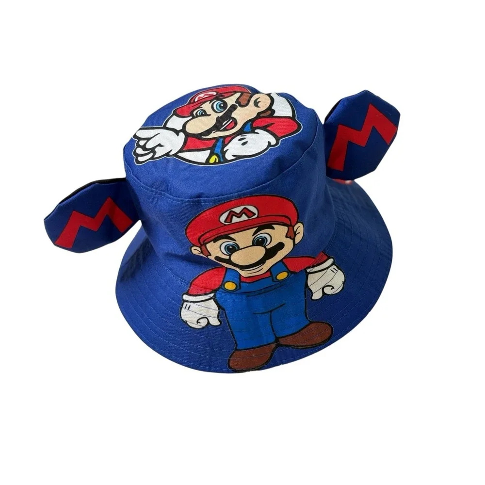Mario Brothers Bucket Hat Beach Fisherman Sz 6.5‎ Youth L Adult S/M